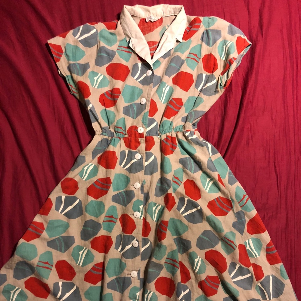 Vintage Patterned Dress